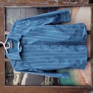 Croft & Barrow Strechy Button-up Blouse Large 3/4 Sleeve